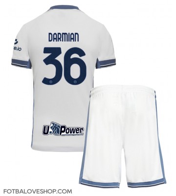 Inter Milan Matteo Darmian #36 Dětské Venkovní Dres 2024-25 Krátký Rukáv (+ trenýrky)